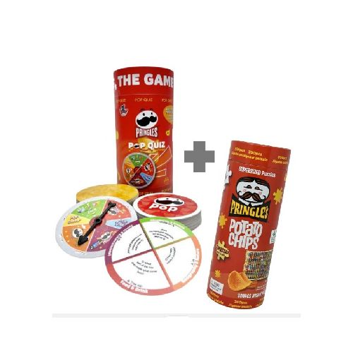 Juego De Mesa 320 Preguntas Pringles Pop Quiz + Puzzle 300 Piezas • GoStore