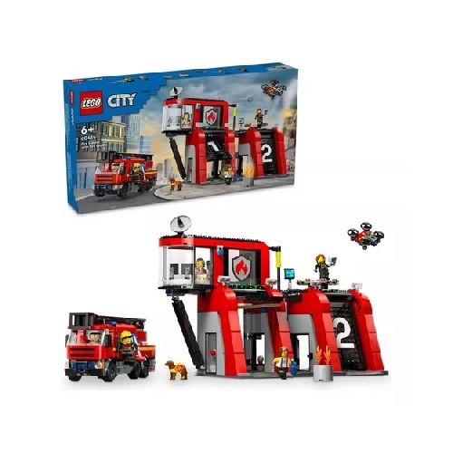 Estacion De Bomberos Con Camion Lego City 843pcs 60414 • GoStore