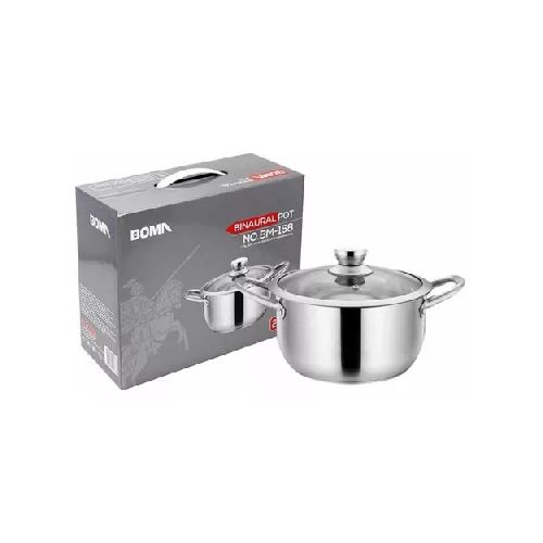 Olla Boma de Acero Inox. 22 cm • GoStore