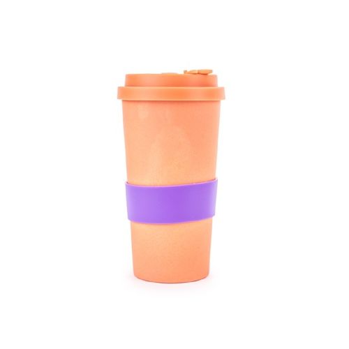 Vaso con agarre de silicona - Naranja Con Violeta — Mis Petates