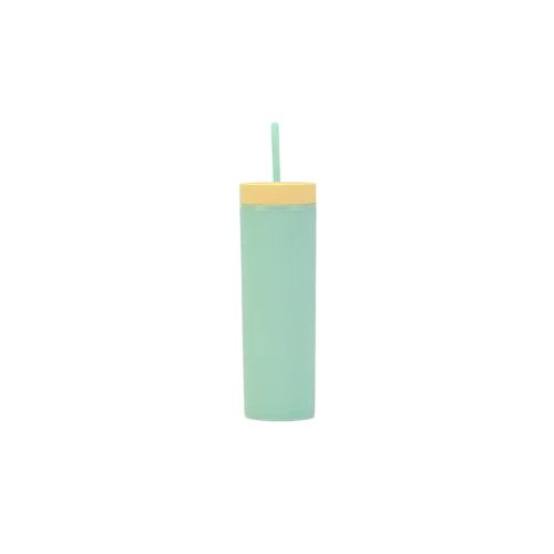 Vaso con sorbito bicolor - Verde — Mis Petates