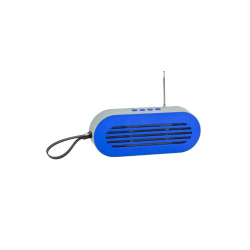 Parlante Ovalado Con Bluetooth Usb Sd A Batería - Azul — Mis Petates