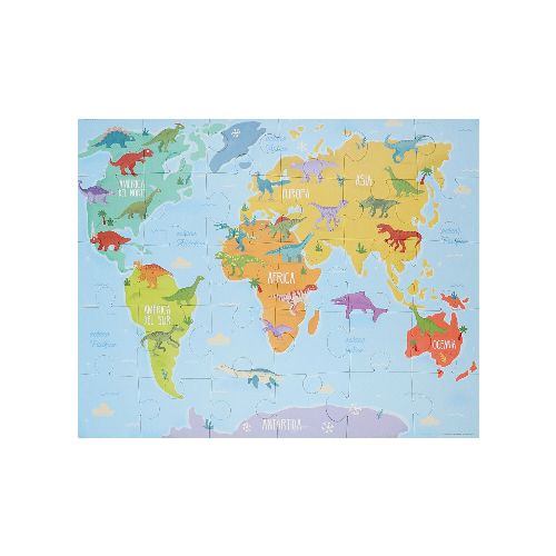 Puzzle Dinosaurios Del Mundo — Mis Petates