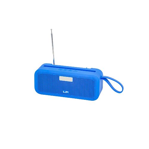 Parlante Con Porta Celular Bluetooth Fm Usb Sd A Batería - Azul — Mis Petates