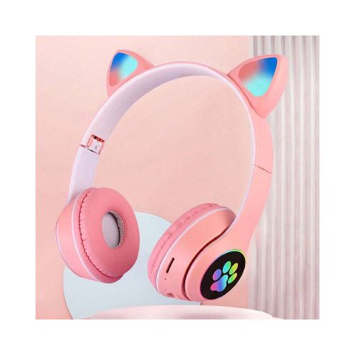 Auriculares Vincha Orejitas con luz - Rosado — Mis Petates