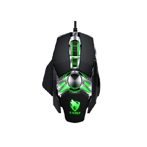 MOUSE GAMER CON CABLE TWOLF V10BK NEGRO CONSV10BK-CONSV10BK