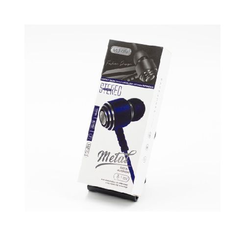 AURICULARES CON CABLE IN EAR MF023 AZULES HL011BL2-HL011BL2