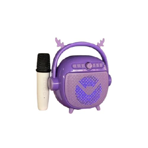 PARLANTE PORTÁTIL BLUETOOTH KTS-1863 INFANTIL CON MICRÓFONO VIOLETA WC125VI-WC125VI