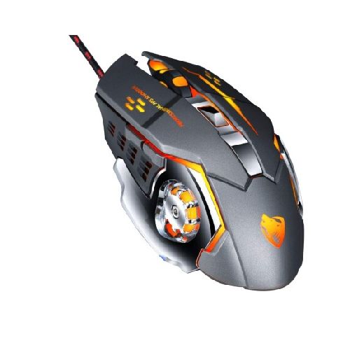 MOUSE GAMER CON CABLE TWOLF V6GREY GRIS CONSV6GRY-CONSV6GRY