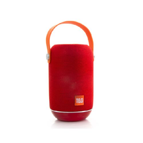 PARLANTE PORTÁTIL BLUETOOTH TG107 CILINDRO CON ASA ROJO HL033RD-HL033RD