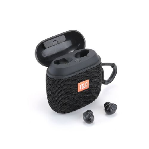 PARLANTE PORTÁTIL MINI CON AURICULARES BT 2 EN UNO TG809 WC161BK-WC161BK