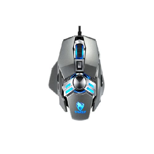 MOUSE GAMER CON CABLE TWOLF V10GR GRIS CONSV10GR-CONSV10GR