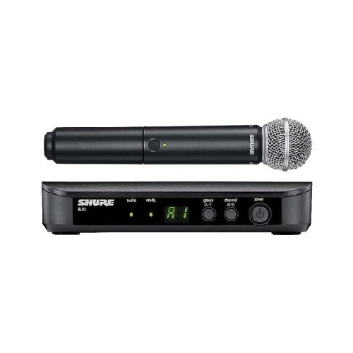 MICRÓFONO INALÁMBRICO SHURE BLX24, SM58 BLX24SM58K12-BLX24SM58K12