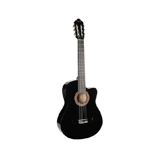 GUITARRA ELECTROACUSTICA VALENCIA VC104 NYLON BLACK VC104CEBK-VC104CEBK