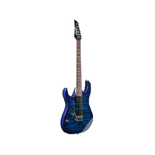 GUITARRA ELECTRICA IBANEZ GRZ70QAL TRANSPARENT BLUE BURST PARA ZURDO GRX70QALTBB-GRX70QALTBB