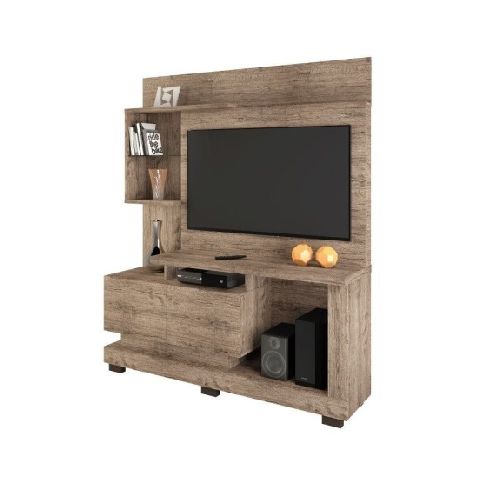 Home Theater Rack para Tv Modelo Turín - Natural Outlet