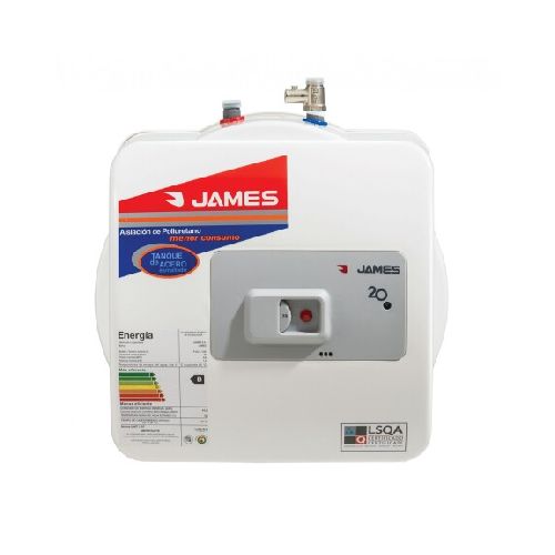 TERMOTANQUE JAMES MOD. PRISMA ACERO 20L - SALIDA SUPERIOR