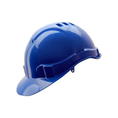 Casco de seguridad de obra certificado Azul 