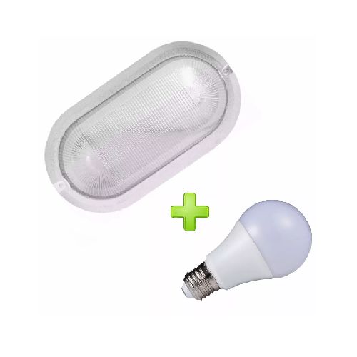 Combo tortuga plástica + Lámpara LED 9 Watts 