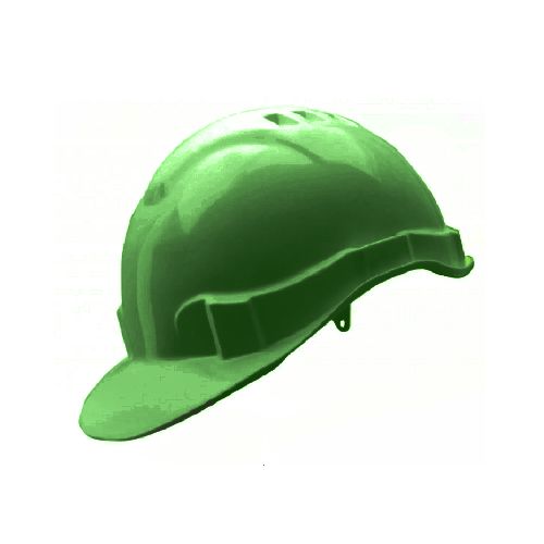 Casco de seguridad de obra certificado Verde 