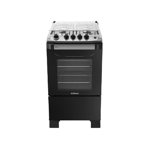 Cocina A Supergas Terhan 4 Hornallas Inox – Negra - Galaxia