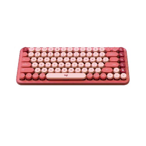 TECLADO LOGITECH POP KEYS CORAL ROSE INALAMBRICO  Logitech