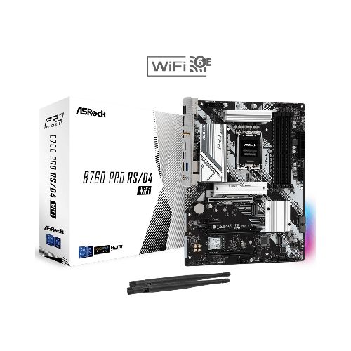 Motherboard Asrock B760 Pro Rs Ddr4 Wifi Intel S1700 ATX  