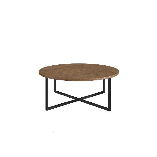 Mesa de Centro Unsi Circa Baja negro acero y madera  Acer