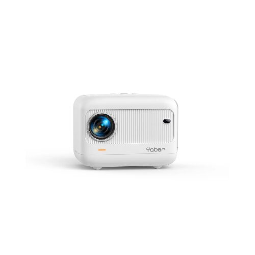 PROYECTOR MINI YABER E1 1080P HD WIFI 13mil lumens Blanco  