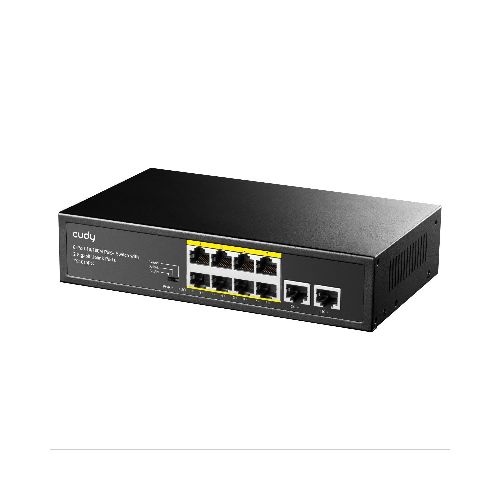 Switch 8 puertos Poe+ Cudy FS1010PG 10/100mbps + 2 Uplink  