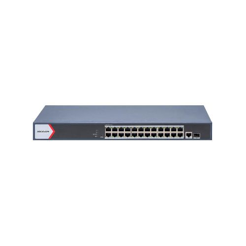 Switch 24 puertos Gigabit Smart POE Hikvision DS-3E1526P-EI  