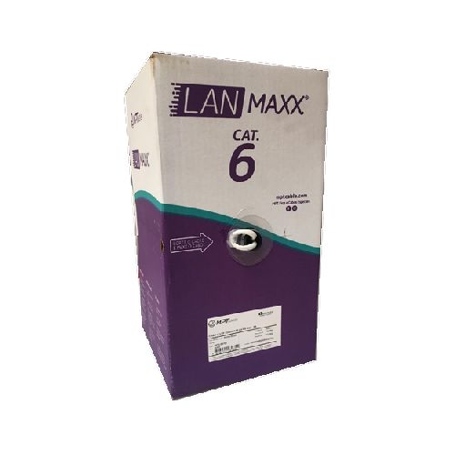 Bobina Cable UTP Cat6 305m EXT Bk 100% cobre CMX MPT Cable  Lan Maxx