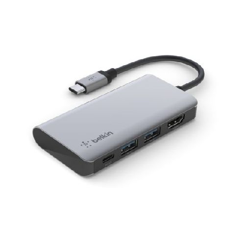 HUB USB-C A HDMI 2 USB-A USB-C BELKIN AVC006BTSGY 100W  Belkin