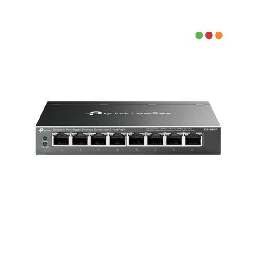 Switch Gigabit de 8 puertos PoE+ Omada TP-LINK TL-DS108GP  TP-Link