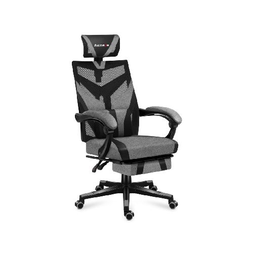 SILLA GAMING ergonomica HUZARO HZ-COMBAT 5.0 reposapies Gris  