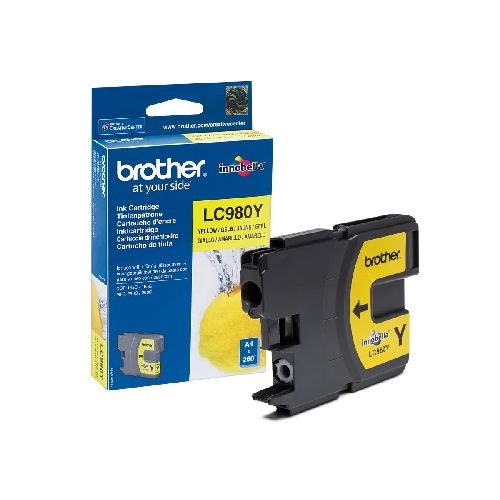 CARTUCHO DE TINTA BROTHERLC980Y Amarillo  Brother