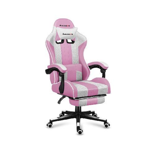 SILLA GAMING HUZARO HZ-FORCE 4.7 PINK MESH con reposapies  