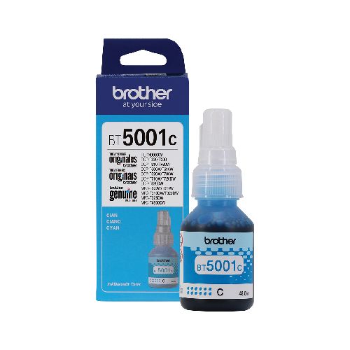 BOTELLA DE TINTA BROTHER BT5001C CYAN T300 T500W  Brother