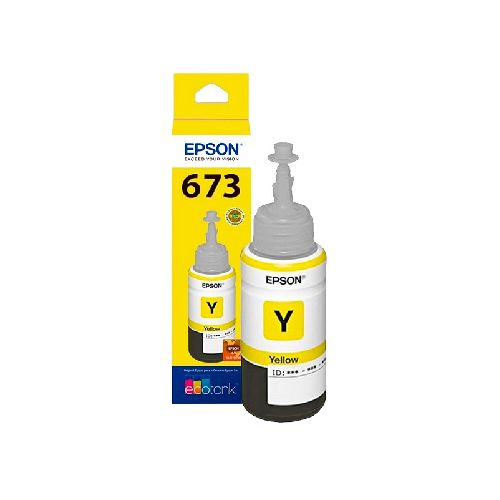 Botella de tinta Epson T673 Amarillo Original  