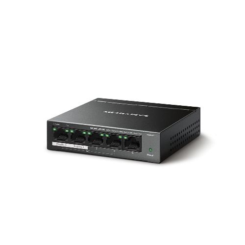 Switch Mercusys Ms105gp Gigabit de 5 puertos con PoE+  