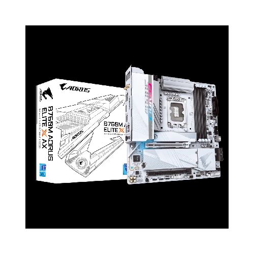 Motherboard AORUS B760M A ELITE X AX Micro ATX DDR5 LGA1700  Gigabyte