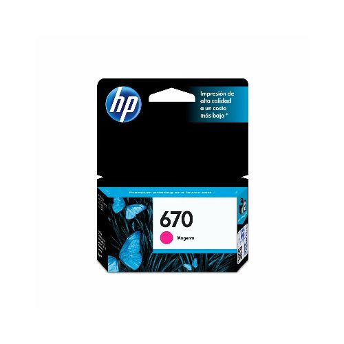 Cartucho de Tinta HP 670 Magenta Original 300 paginas  