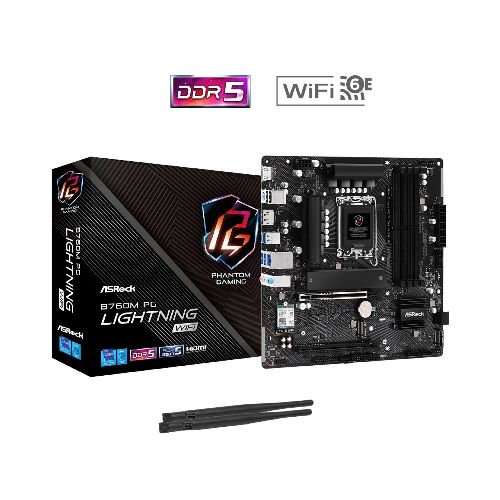 Motherboard Asrock B760m Pg Lightning Wifi Ddr5 intel mATX  