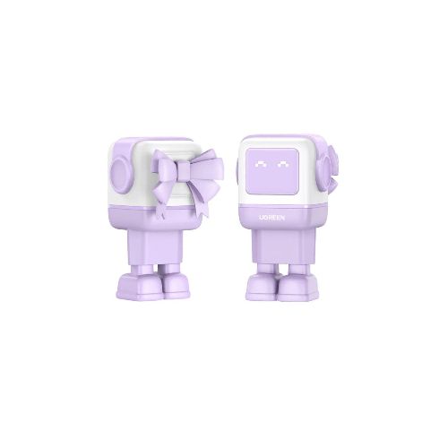 Cargador Ugreen Mini Robot 2 usb y 1 usb-c 65w Purple  