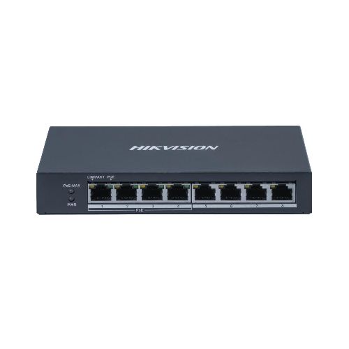 Switch 8 puertos gigabit con 4 POE+ Hikvision DS-3E0508P-O  