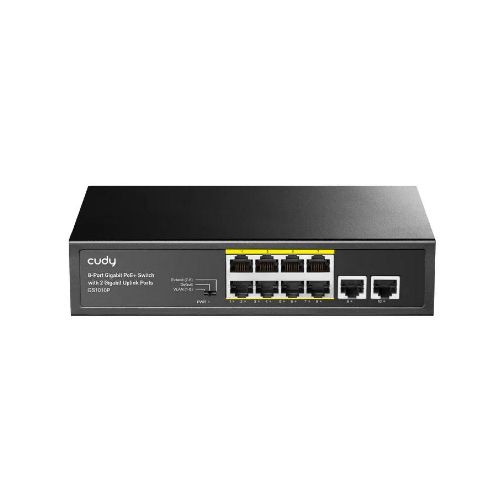 Switch 8 puertos POE Gigabit Cudy GS1010P + 2 p Uplink  