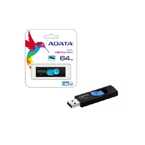 Pendrive USB 64GB ADATA Negro/Azul AUV320-64G-RBKBL  Adata