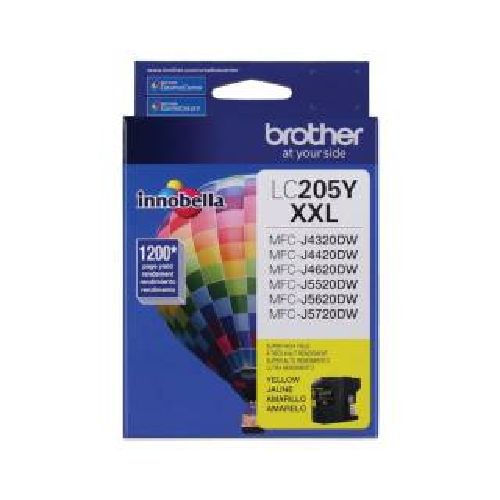 Cartucho de tinta Brother LC-205Y Amarillo  