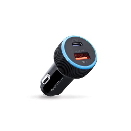 CARGADOR DE AUTO ARGOM CARGA RAPIDA 36W USB Y SUB-C  Argom