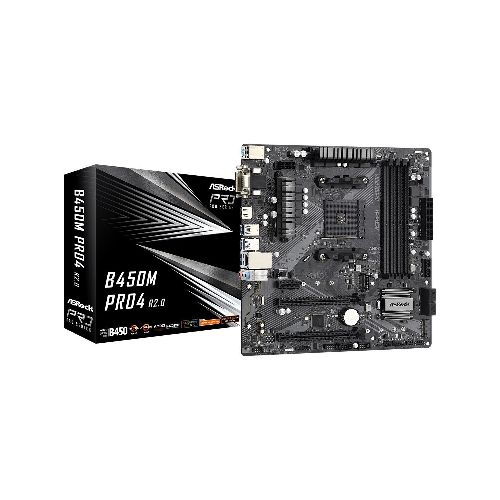 Motherboard Asrock B450m Pro4 R2.0 Am4  ASRock